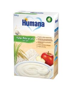 Humana Βρεφική Κρέμα Μήλο με Ρύζι, Χωρίς Γάλα, 230gr