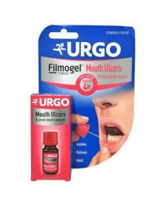 Urgo Filmogel Mouth Ulcers Τζελ που Θεραπεύει τις Άφθες & τις Μικρές Στοματικές Πληγές, 6ml