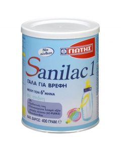 Γιώτης Sanilac 1 Γάλα 1ης Βρεφικής Ηλικίας 0-6 Μηνών, 400g