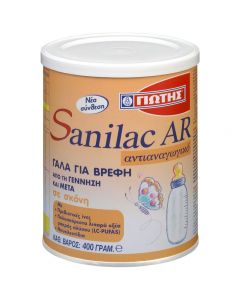Γιώτης Sanilac AR Αντι-Αναγωγικό Γάλα Ενδείκνυται για την Αντιμετώπιση των Αναγωγών, 400g