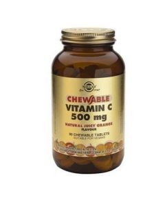 Solgar Vitamin C 500mg Chewable Orange Flavour, 90chew.tabs