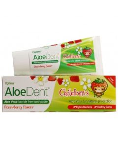 Optima Aloe Dent Strawberry Children's Toothpaste, 50ml