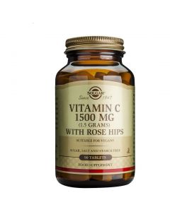 Solgar Vitamin C 1500mg with Rose Hips, 90tabs