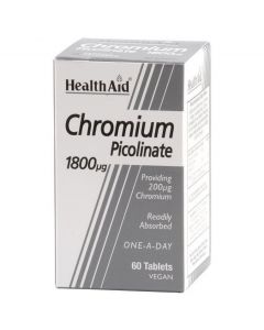 Health Aid CHROMIUM Picolinate 1800 mg, 60tabs