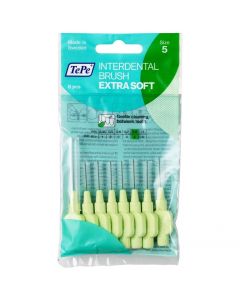 TePe Interdental Brushes Extra Soft Νο.5 (0.8mm) Πράσινο, 8τμχ