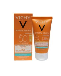 Vichy Capital Soleil BB Tinted Dry Touch Face Fluid Matte SPF50, Αντηλιακή Κρέμα Προσώπου με Χρώμα & Ματ Αποτέλεσμα, 50ml