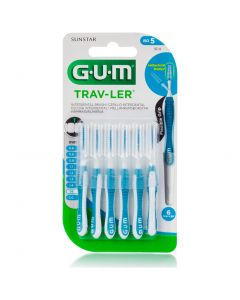 GUM Trav-ler Interdental Brush, Μεσοδόντια Βουρτσάκια 1,6mm 6τμχ