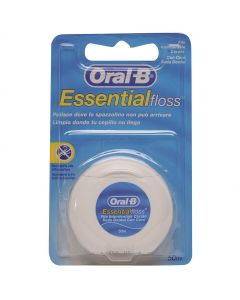 ORAL-B Essential Floss Κηρωμένο Οδοντικό Νήμα Χωρίς Γεύση, 50m