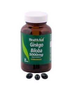 Health Aid Ginkgo Biloba 5000mg Τζίνγκο Μπιλόμπα, 30 caps