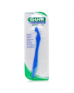 GUM Denture Brush (201), Οδοντόβουρτσα για Τεχνητή Οδοντοστοιχία Πράσινη, 1τμχ
