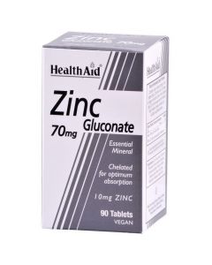 Health Aid Zinc Gluconate 70mg, 90tabs
