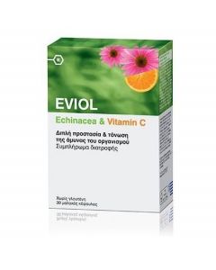 Eviol Echinacea & Vitamin C Συμπλήρωμα Διατροφής με Εχινάκεια & Βιταμίνη C, 30 caps