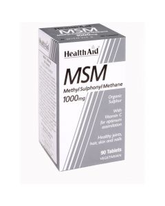 Health Aid MSM 1000mg with Vitamin C, 90 ταμπλέτες