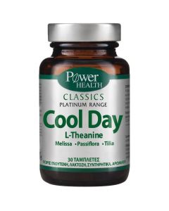 Power Health Classics Platinum Cool Day L-Theanine Συμπλήρωμα Διατροφής για το Άγχος 30Tabs
