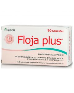 Floja Plus Συμπλήρωμα Διατροφής για την Αντιμετώπιση των Συμπτωμάτων της Εμμυνόπαυσης, 30 caps