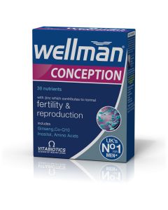 Vitabiotics Wellman Conception, Συμπλήρωμα για την Καλή Ανδρική Αναπαραγωγική Υγεία 30Tabs