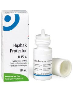 Thea Laboratoires Hyabak 0.15% Υαλουρονικό Νάτριο για την Ενυδάτωση & Λίπανση των Ματιών, 10ml
