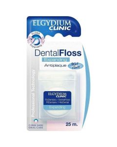 Elgydium Clinic Dental Floss Mint Flavor Antiplaque, Expanding 25m