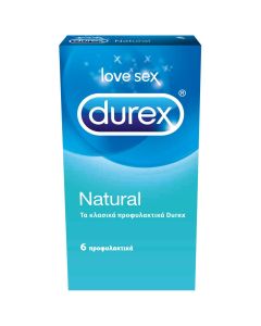 Durex Natural - Κλασικά Προφυλακτικά 6τεμ.