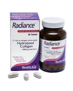 Health Aid RADIANCE Hydrolysed Collagen 1000mg with Vitamin C & Zink, 60tabs