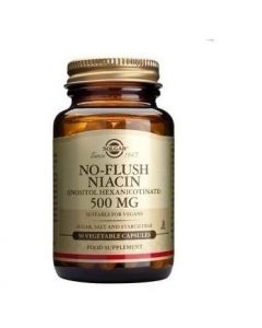 Solgar No-Flush Niacin 500mg Νιασίνη (Βιταμίνη Β3) ,50caps