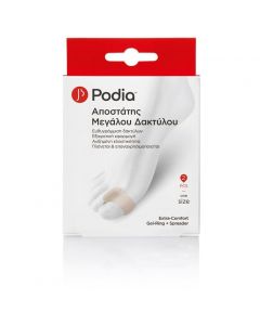 Podia Extra Comfort Gel Spreader & Ring Αποστάτης Μεγάλου Δακτύλου One Size 2τμχ