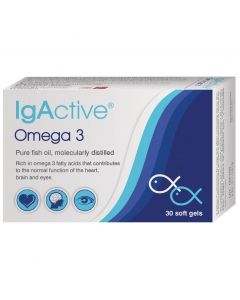 IgActive Omega 3 κάψουλες με ωμέγα 3 λιπαρά οξέα, 30 κάψουλες