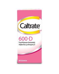 Caltrate Συμπλήρωμα Διατροφής Ασβεστίου με Βιταμίνη D 60 Δισκία