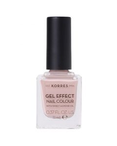 Korres Gel Effect Nail Colour With Sweet Almond Oil, No.32, Cocos Sand, 11ml