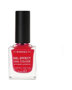 Korres Gel Effect Nail Colour With Sweet Almond Oil, No.19 Watermelon, 11ml