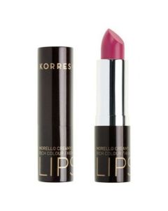 Korres Morello Creamy Lipstick No 19 Ζωηρό Φούξια, Σταθερό-Λαμπερό Αποτέλεσμα, 3,5gr