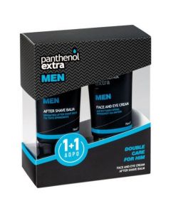 Panthenol Extra Men Promo Face & Eye Cream 75ml & ΔΩΡΟ After Shave Balm 75ml