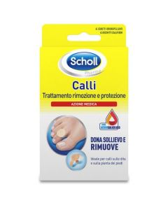 Scholl Calli Επιθέματα Αφαίρεσης Κάλων με Σαλικυλικό Οξύ, 4τμχ