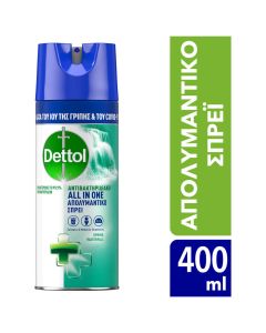 Dettol Spray Spring Waterfall Απολυμαντικό Αντιβακτηριδιακό Σπρέι, 400ml