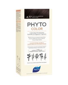 Phyto Phytocolor, Μόνιμη Βαφή Μαλλιών No 4.77 Καστανό Έντονο Μαρόν, 1τμχ