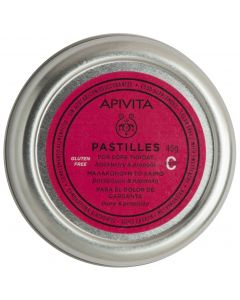 Apivita Pastilles Παστίλιες με Βατόμουρο & Πρόπολη για τον Πονόλαιμο & τον Βήχα, 45gr