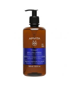 Apivita Eco Pack Men's Tonic Shampoo with Hippophae TC & Rosemary, 500ml