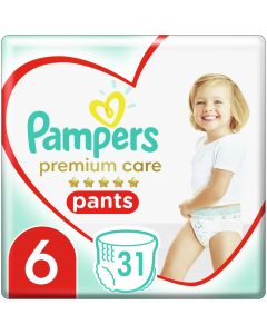 Pampers Premium Care Pants Πάνες Jumbo Pack Νo6(15+kg), 31τμχ