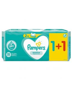 Pampers Promo Sensitive 1+1 ΔΩΡΟ, 2x52τμχ