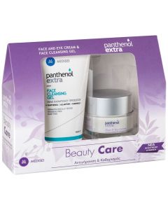Panthenol Extra Promo Pack Face & Eye Cream Αντιρυτιδική Κρέμα για Πρόσωπο & Μάτια, 50ml & Face Cleansing Gel Τζελ Καθαρισμού Προσώπου, 150ml