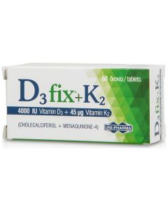 Uni-Pharma D3 Fix 4000iu + K2 45mg, 60caps