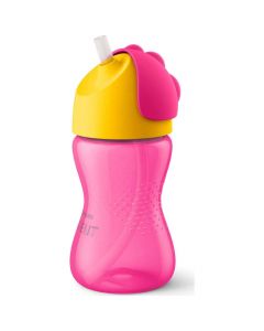 Philips Avent Bendy Straw Cup 300ml 12m+ Pink, 1τμχ