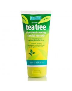 Beauty Formulas Tea Tree Blackhead Clearing Facial Scrub, 150ml