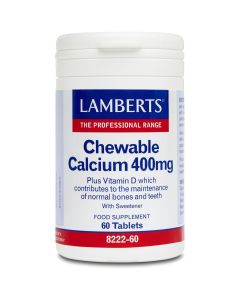 Lamberts Chewable Calcium 400mg, 60tabs