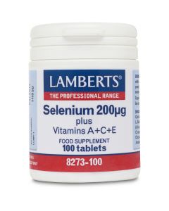 Lamberts Selenium 200mg + Βιταμίνες A, C, E, 100tabs