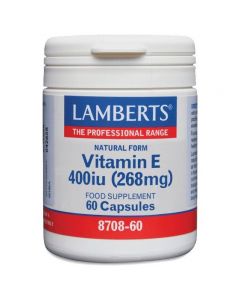 Lamberts Natural Form Vitamin E 400iu, 60caps