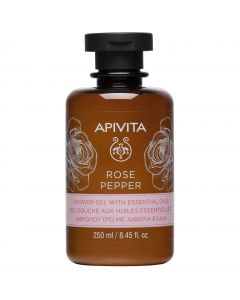 Apivita Rose Pepper Shower Gel, 250ml