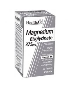 Health Aid Magnesium Bisglycinate 375mg, 60tabs