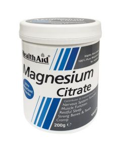 Health Aid Magnesium Citrate Powder, 200gr