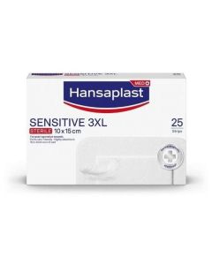 Hansaplast Sensitive 3XL 10x15cm, 25τμχ